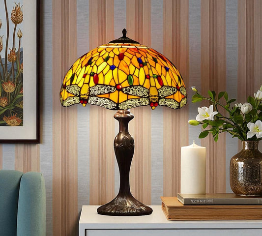 CDH 16" Tiffany Table Lamp 40cm Shade (15005)