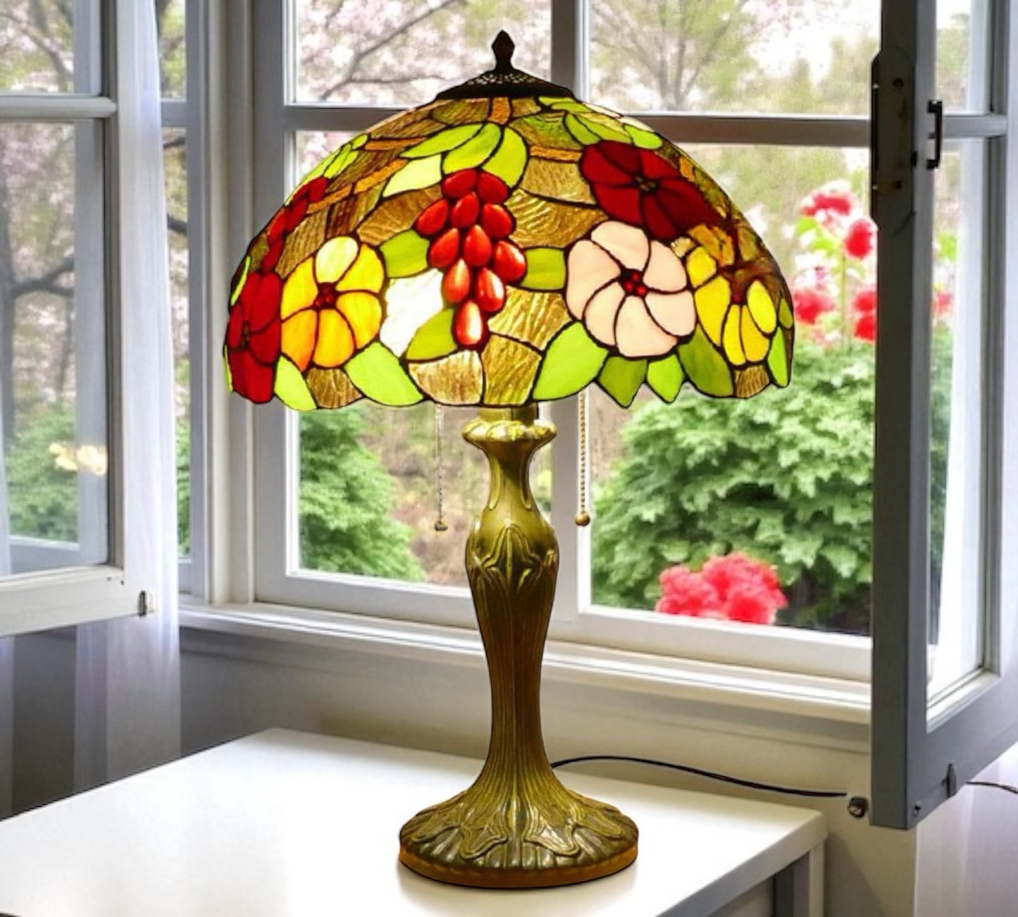 CDH 16" Tiffany Table Lamp 40cm Shade (15006)
