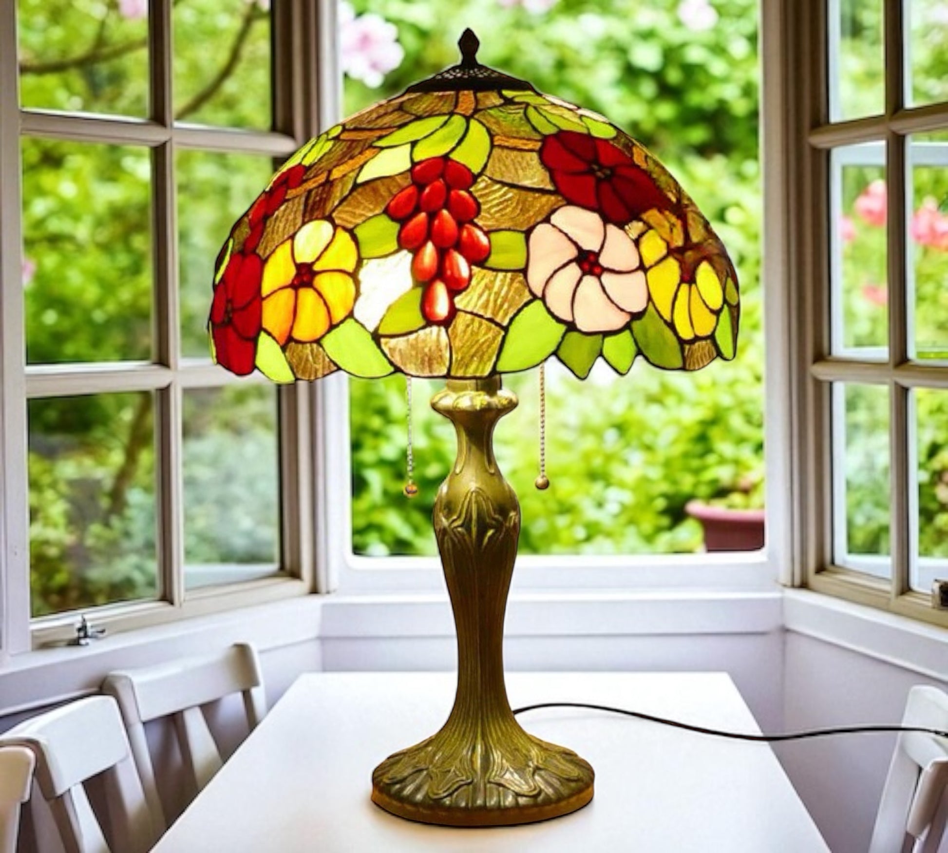 CDH 16" Tiffany Table Lamp 40cm Shade (15006)