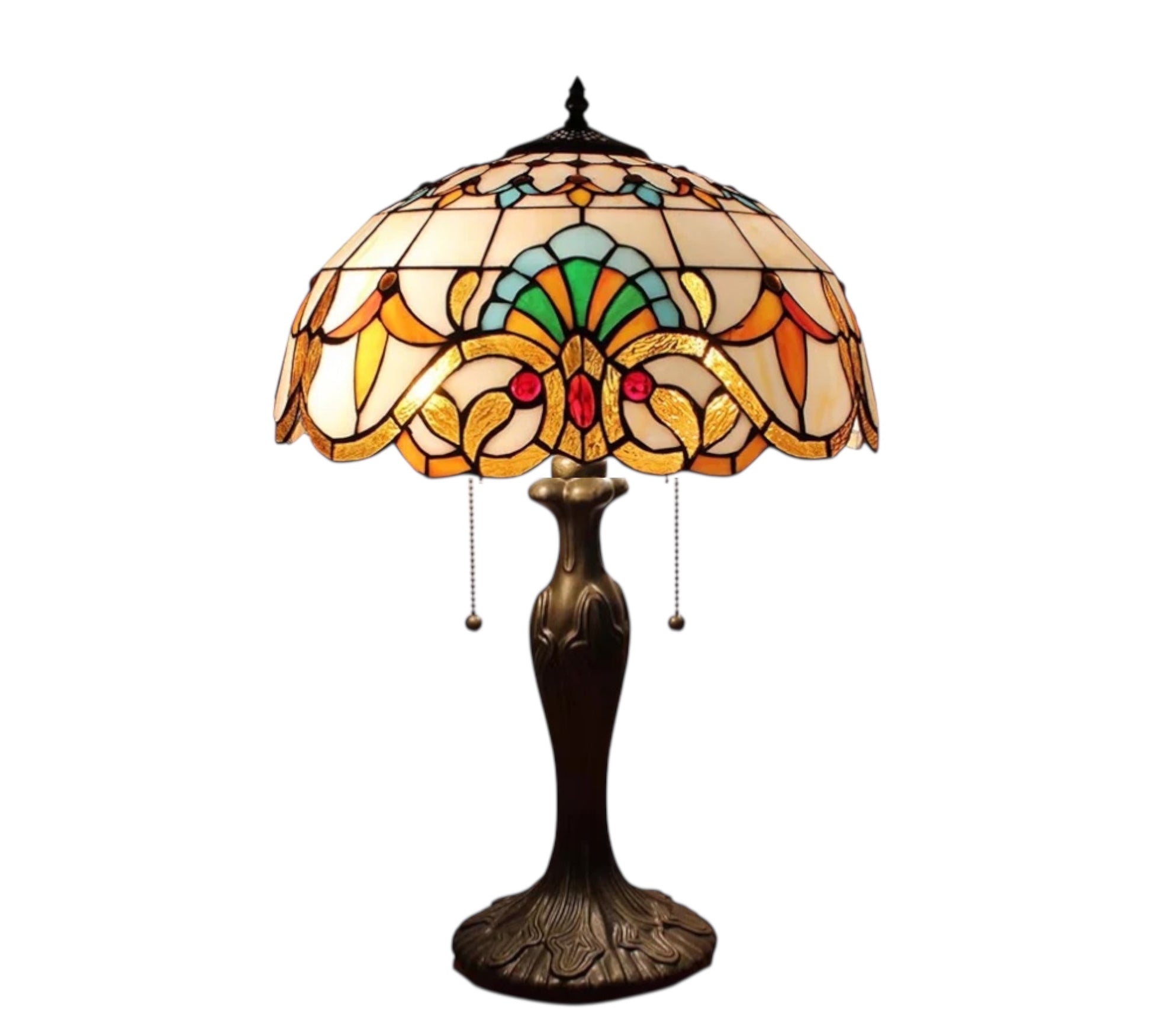 CDH 16" Tiffany Table Lamp 40cm Shade (15007)