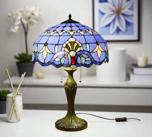 CDH 16" Tiffany Table Lamp 40cm Shade (15008)