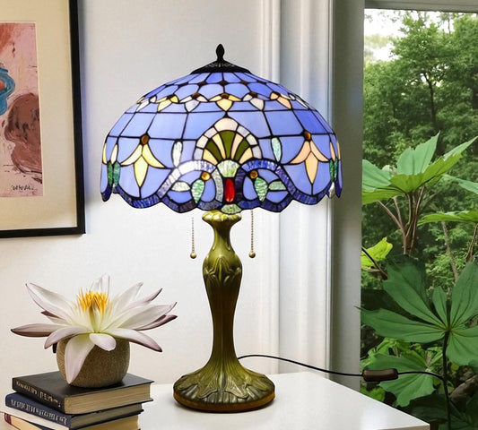 CDH 16" Tiffany Table Lamp 40cm Shade (15008)