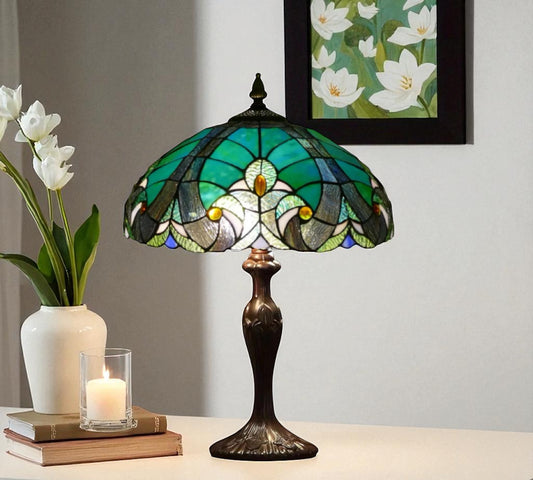 CDH 16" Tiffany Table Lamp 40cm Shade (15011)