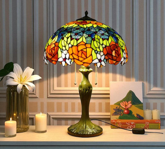 CDH 16" Tiffany Table Lamp 40cm Shade (15013)