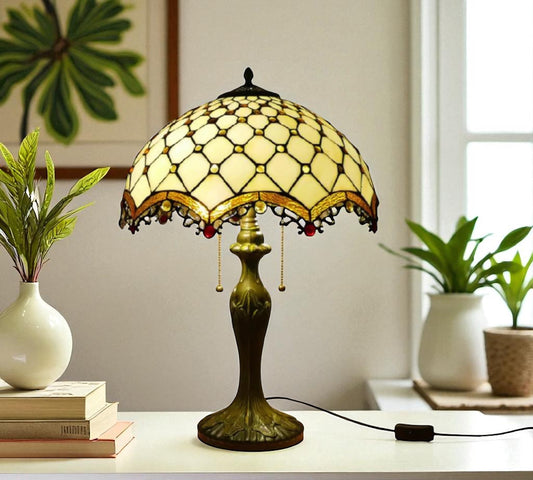 CDH 16" Tiffany Table Lamp 40cm Shade (15015)