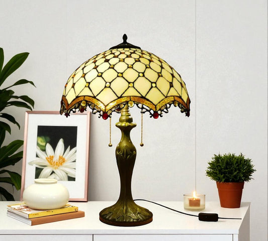 CDH 16" Tiffany Table Lamp 40cm Shade (15015)