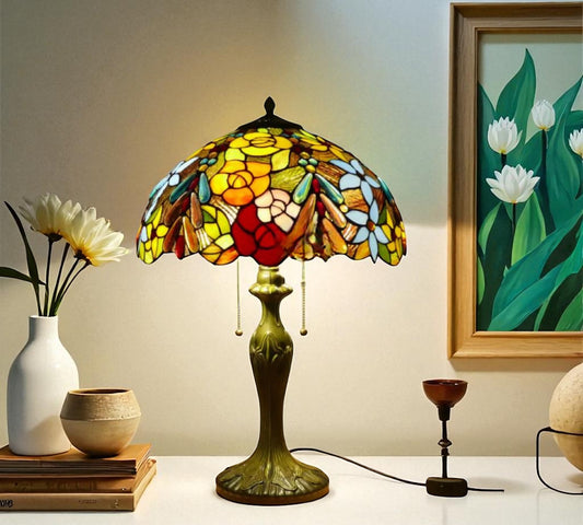 CDH 16" Tiffany Table Lamp 40cm Shade (15016)