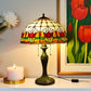 CDH 16" Tiffany Table Lamp 40cm Shade (15017) tulip