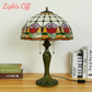 CDH 16" Tiffany Table Lamp 40cm Shade (15017)