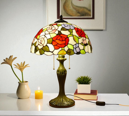 CDH 16" Tiffany Table Lamp 40cm Shade (15018)