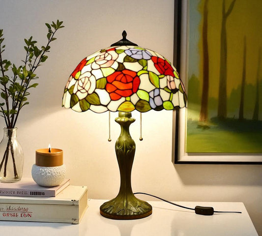 CDH 16" Tiffany Table Lamp 40cm Shade (15018)