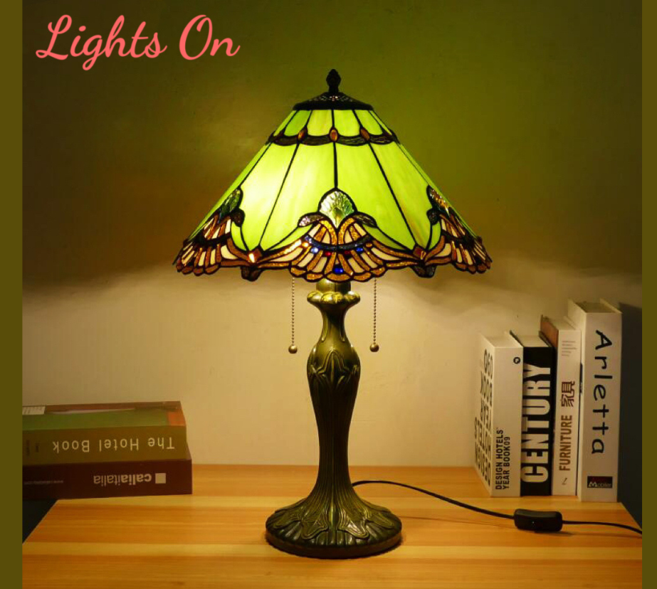CDH 16" Tiffany Table Lamp 40cm Shade (15019)
