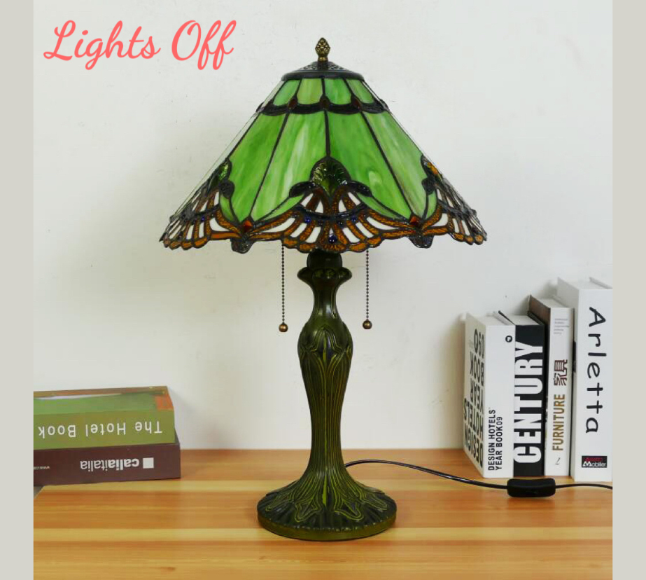 CDH 16" Tiffany Table Lamp 40cm Shade (15019)