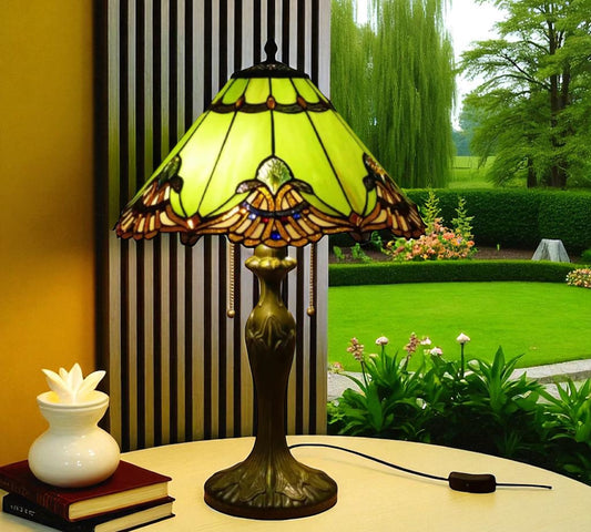 CDH 16" Tiffany Table Lamp 40cm Shade (15019)