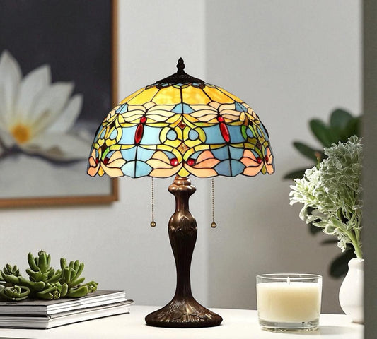 CDH 16" Tiffany Table Lamp 40cm Shade (15021)