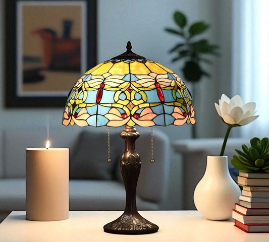 CDH 16" Tiffany Table Lamp 40cm Shade (15021)