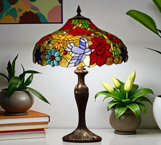 CDH 16" Tiffany Table Lamp 40cm Shade (15021)