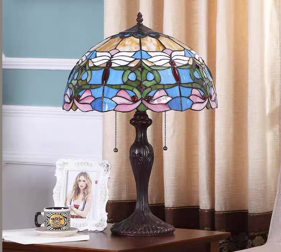 CDH 16" Tiffany Table Lamp 40cm Shade (15021)