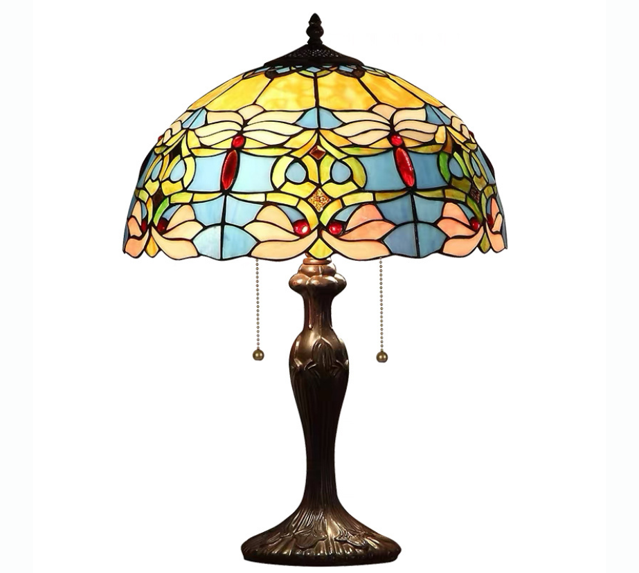 CDH 16" Tiffany Table Lamp 40cm Shade (15021)