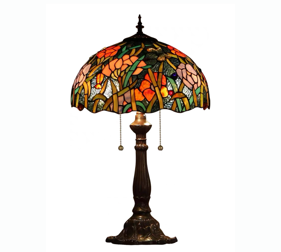 CDH 16" Tiffany Table Lamp 40cm Shade (15023)