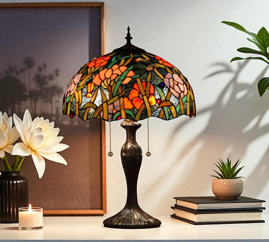 CDH 16" Tiffany Table Lamp 40cm Shade (15023)