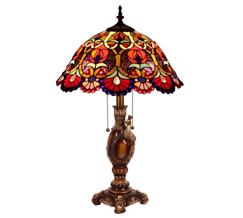 CDH 16" Tiffany Table Lamp 40cm Shade (15025)