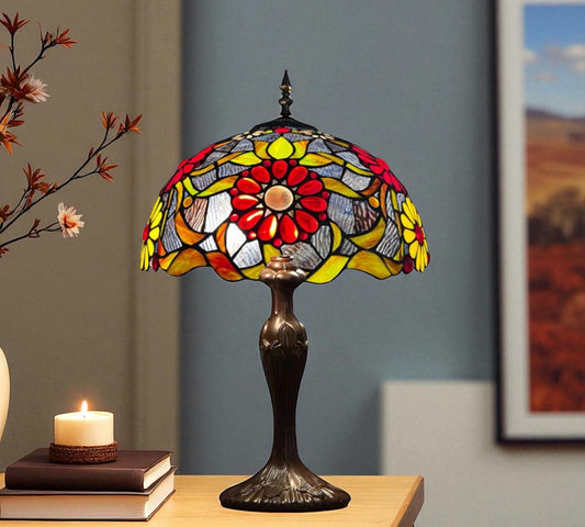 CDH 16" Tiffany Table Lamp 40cm Shade (15028)