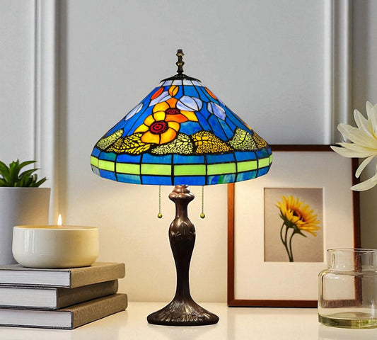 CDH 16" Tiffany Table Lamp 40cm Shade (15029)