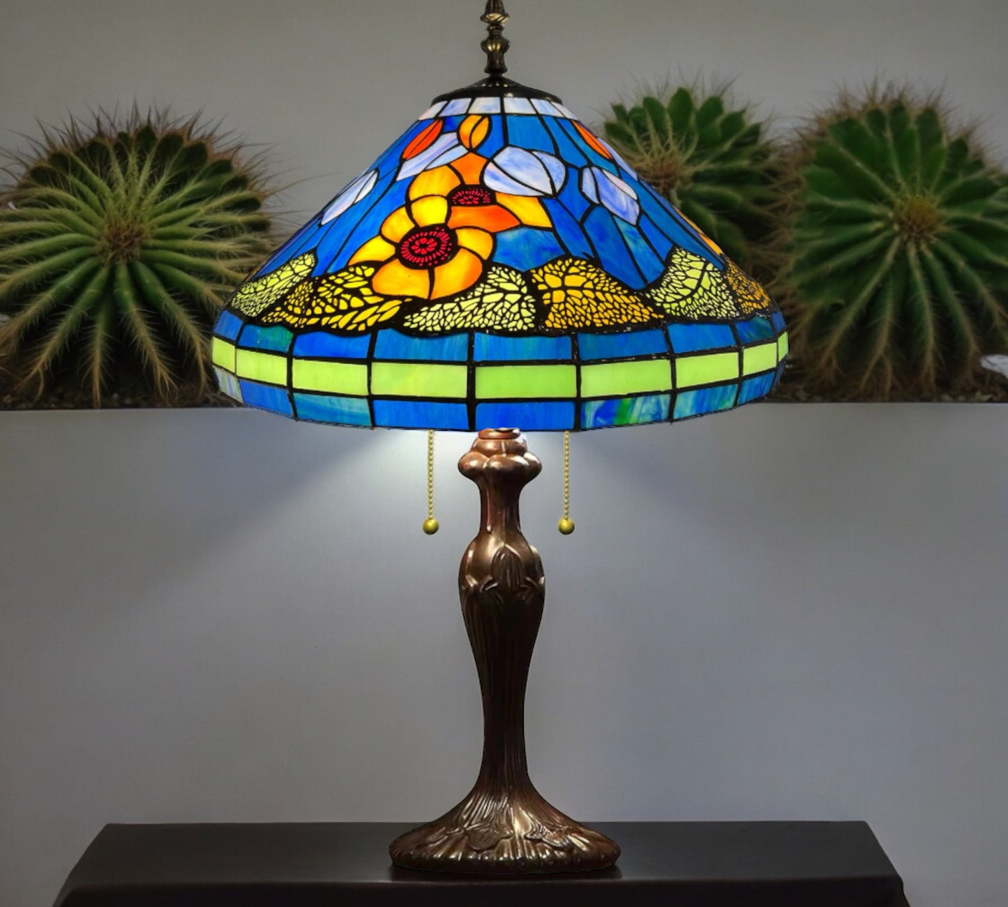 CDH 16" Tiffany Table Lamp 40cm Shade (15029)