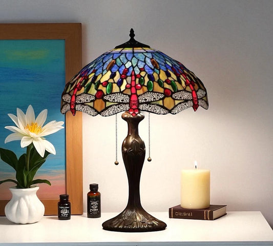 CDH 16" Tiffany Table Lamp 40cm Shade (15029)