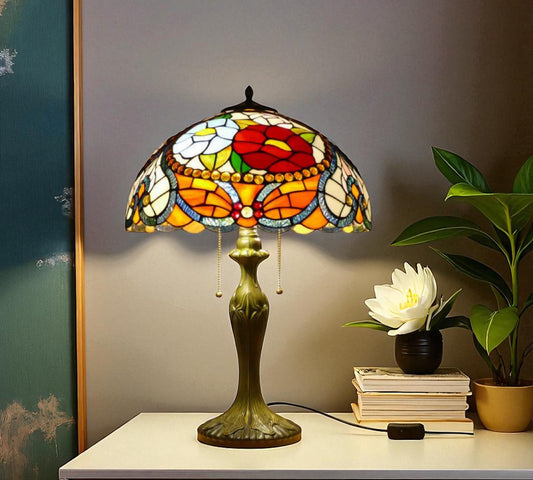 CDH 16" Tiffany Table Lamp 40cm Shade (15030)