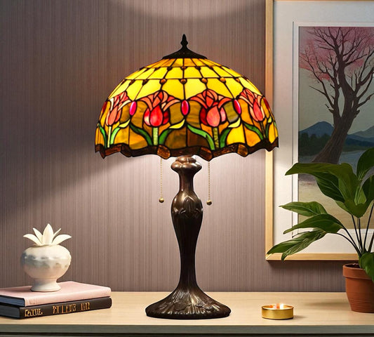 CDH 16" Tiffany Table Lamp 40cm Shade (15032)