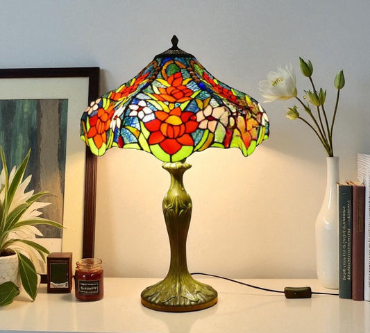 CDH 16" Tiffany Table Lamp 40cm Shade (15035)