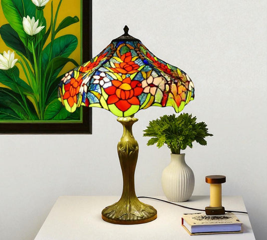 CDH 16" Tiffany Table Lamp 40cm Shade (15035)