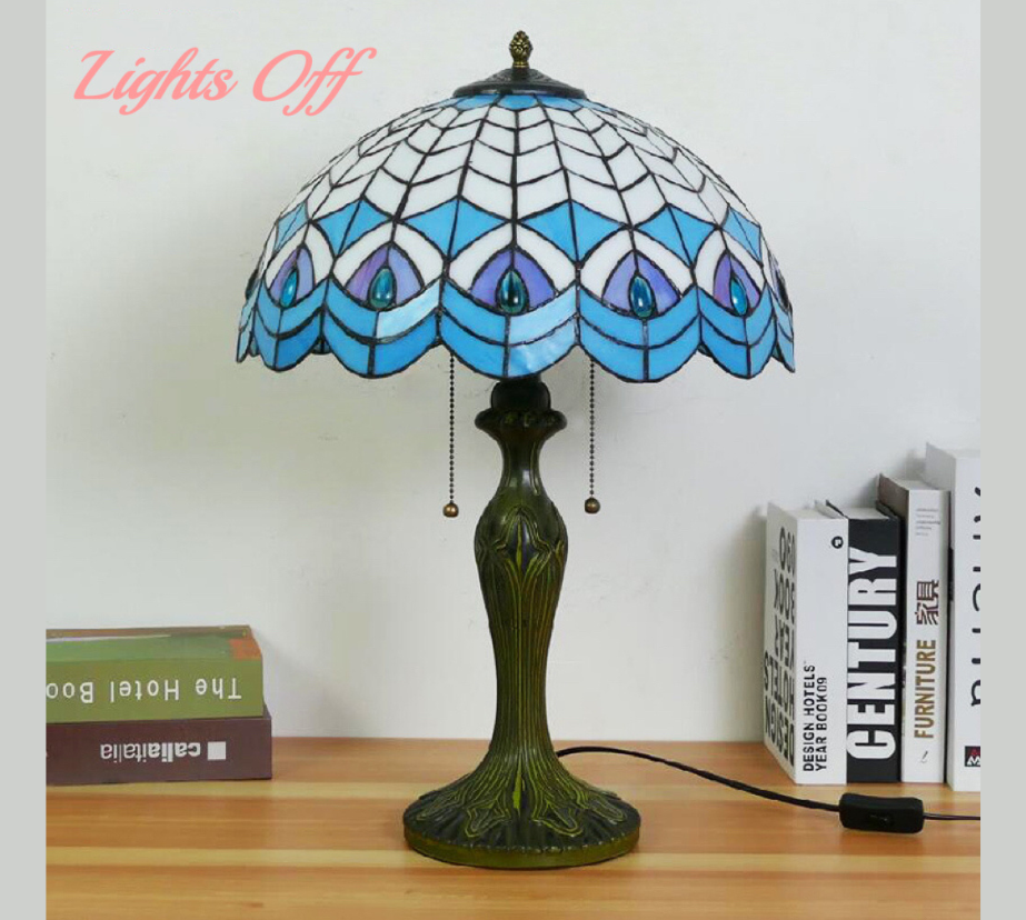 CDH 16" Tiffany Table Lamp 40cm Shade (15036)
