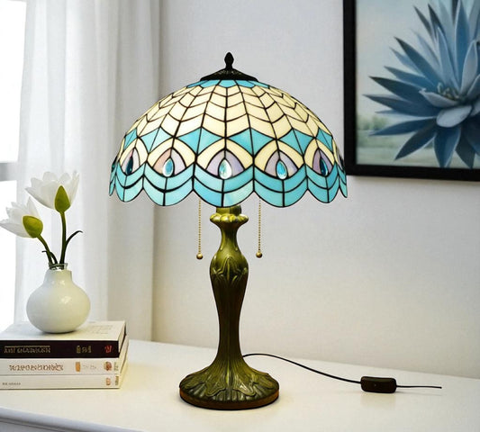 CDH 16" Tiffany Table Lamp 40cm Shade (15036)