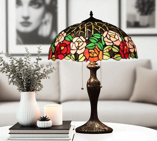 CDH 16" Tiffany Table Lamp 40cm Shade (15038)