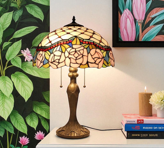 CDH 16" Tiffany Table Lamp 40cm Shade (15041)