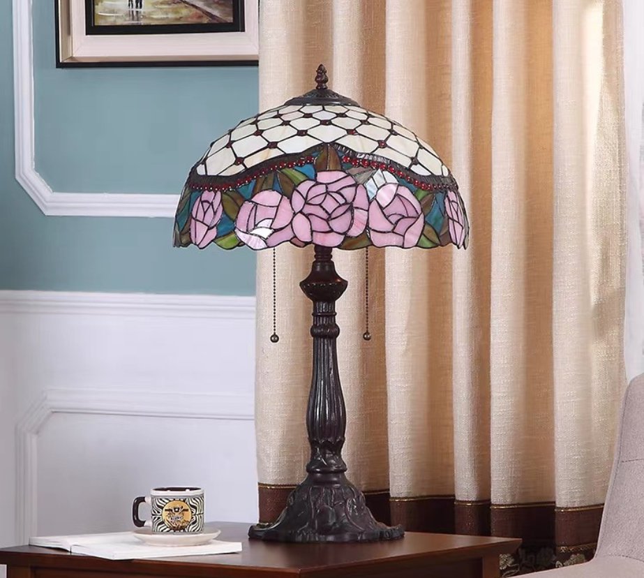 CDH 16" Tiffany Table Lamp 40cm Shade (15041)