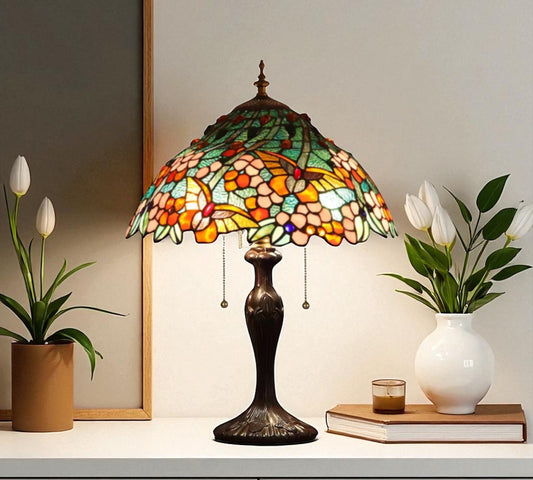 CDH 16" Tiffany Table Lamp 40cm Shade (15042)