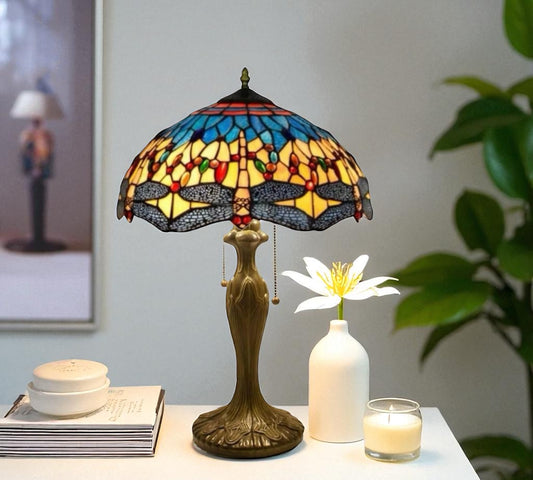 CDH 16" Tiffany Table Lamp 40cm Shade (15044)