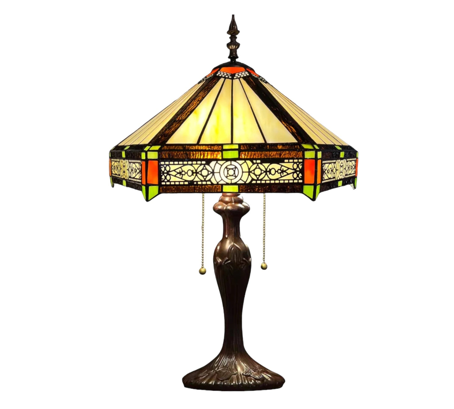 CDH 16" Tiffany Table Lamp 40cm Shade (15047)