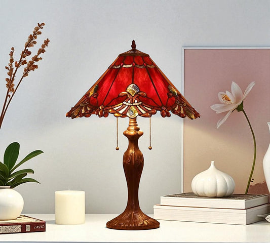 CDH 16" Tiffany Table Lamp 40cm Shade (15048)