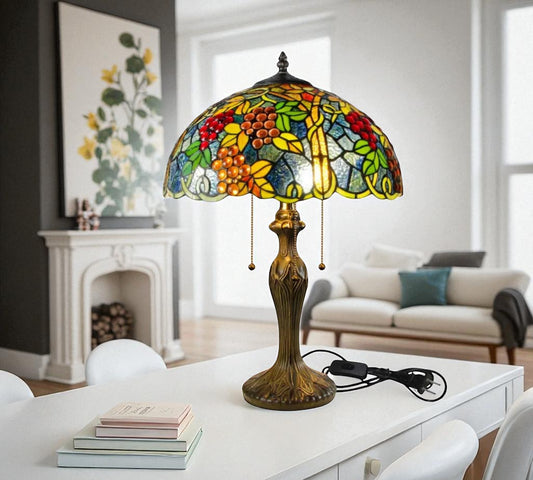 CDH 16" Tiffany Table Lamp 40cm Shade (15057)