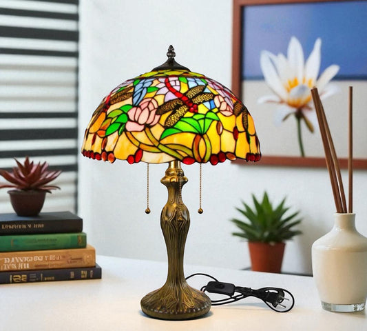 CDH 16" Tiffany Table Lamp 40cm Shade (15058)