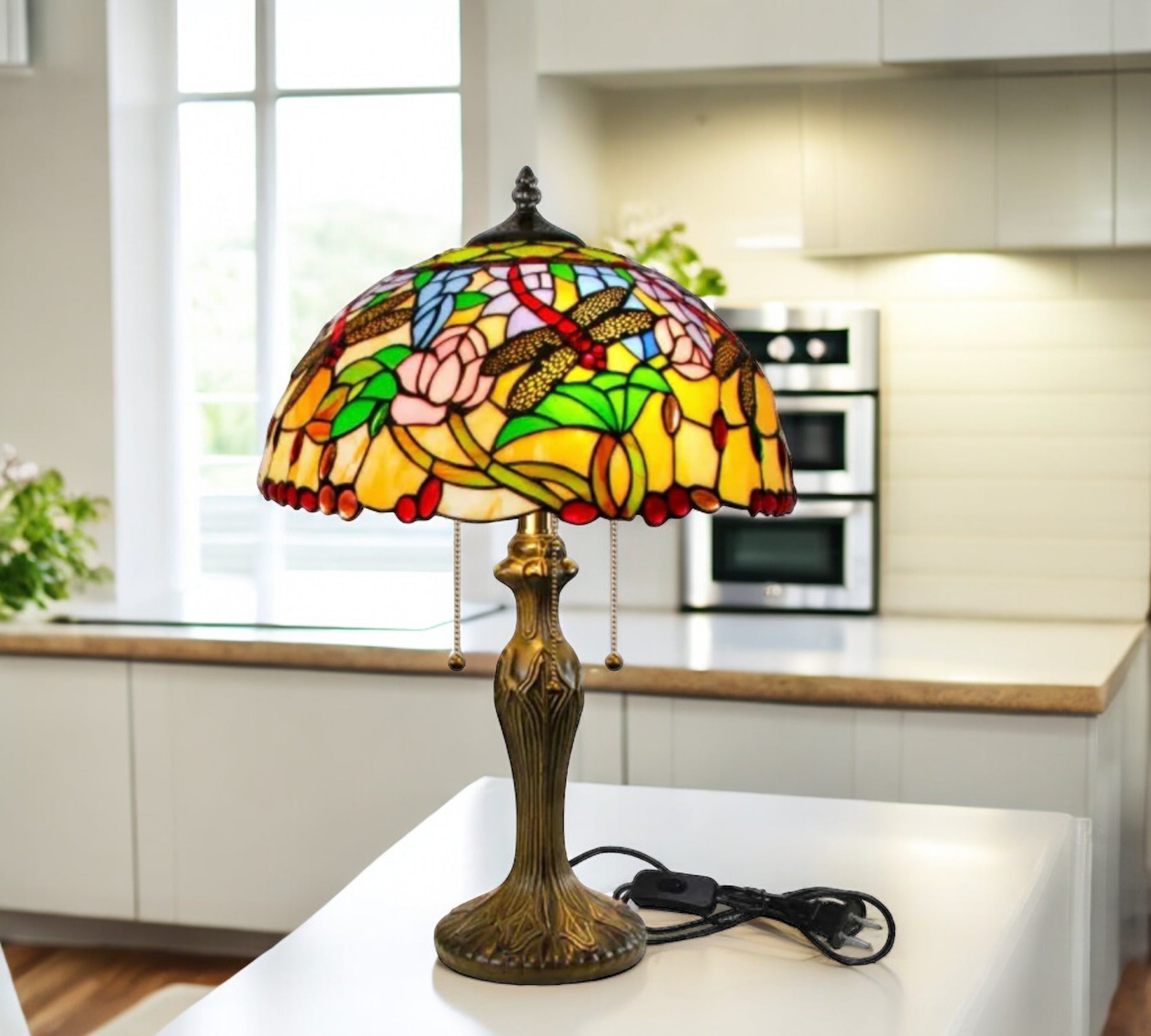 CDH 16" Tiffany Table Lamp 40cm Shade (15058)