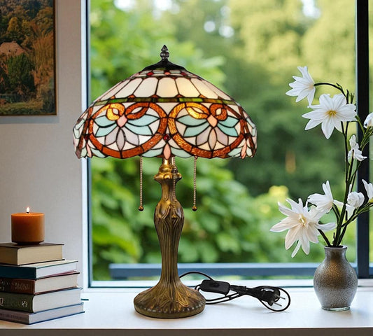 CDH 16" Tiffany Table Lamp 40cm Shade (15059)