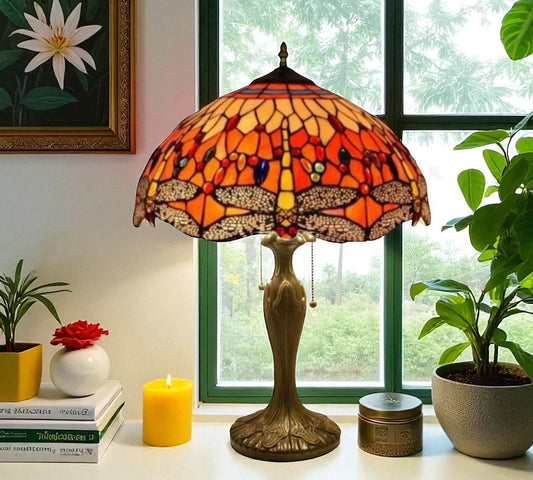 CDH 16" Tiffany Table Lamp 40cm Shade (15060)