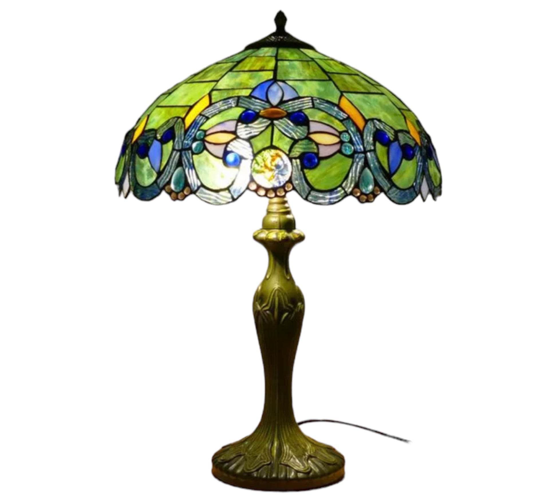 CDH 16" Tiffany Table Lamp 40cm Shade (15080)