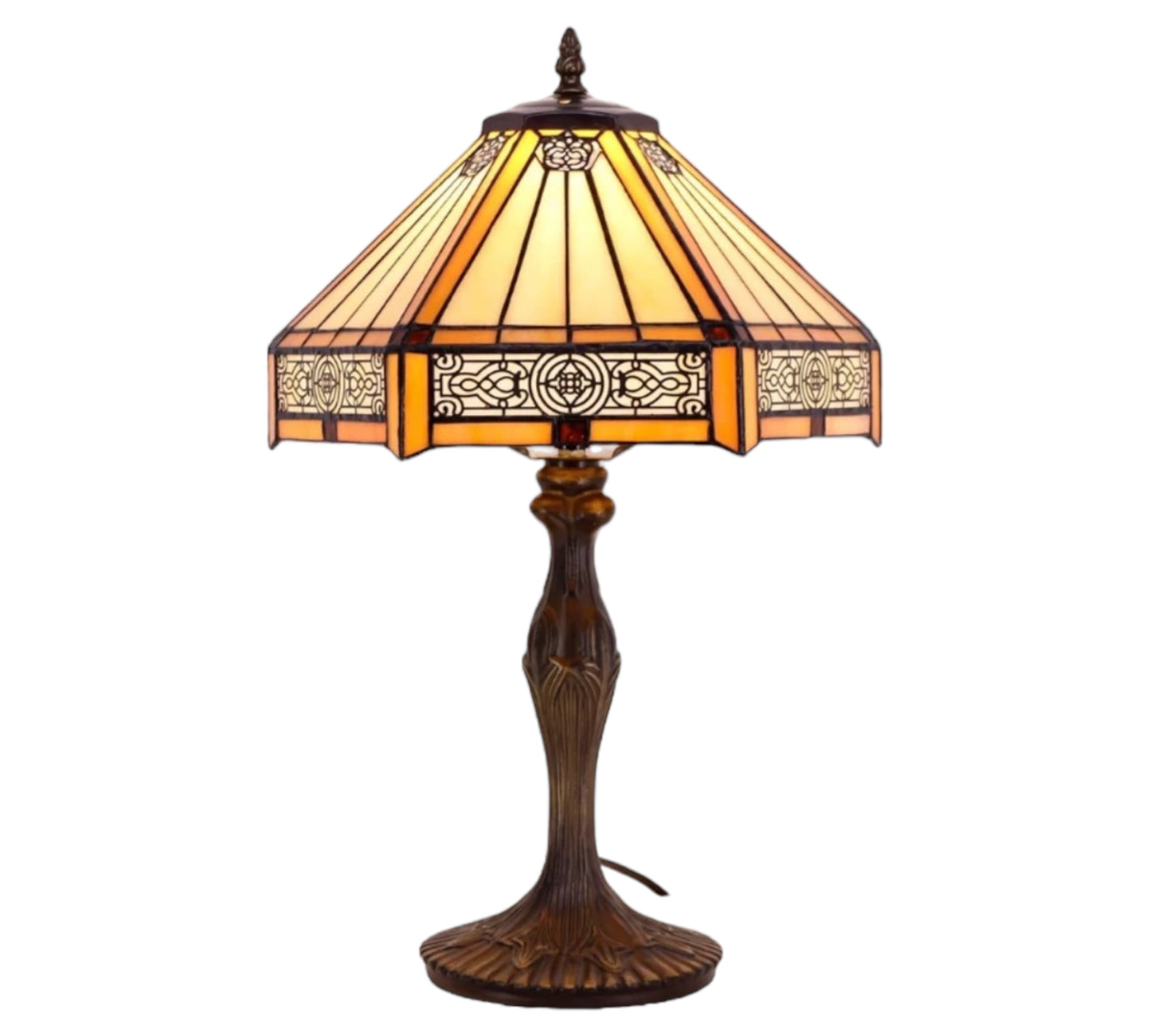 CDH 16" Tiffany Table Lamp 40cm Shade (16004)